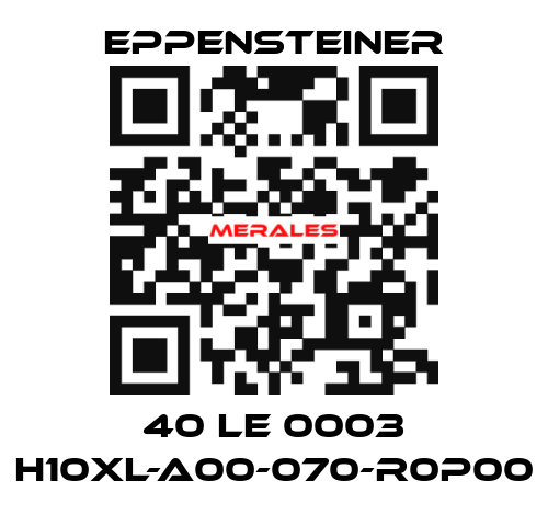 40 LE 0003 H10XL-A00-070-R0P00 Eppensteiner