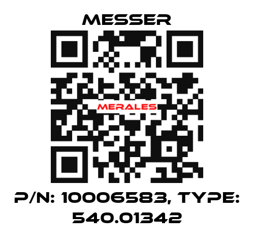 P/N: 10006583, Type: 540.01342 Messer