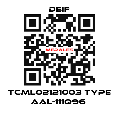 TCML02121003 TYPE AAL-111Q96  Deif