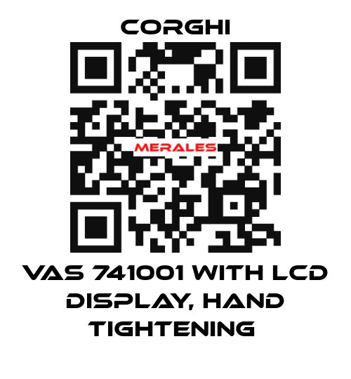 VAS 741001 with LCD display, hand tightening  Corghi