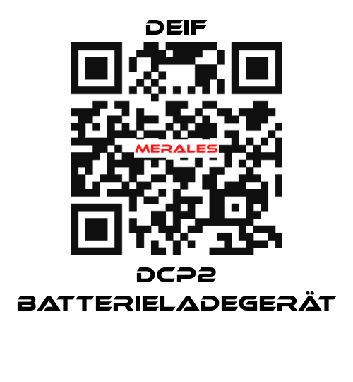 DCP2 Batterieladegerät  Deif