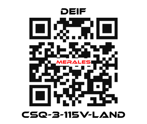 CSQ-3-115V-LAND Deif