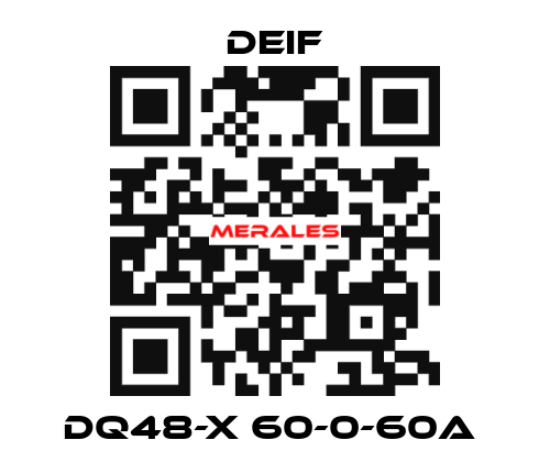 DQ48-X 60-0-60A  Deif