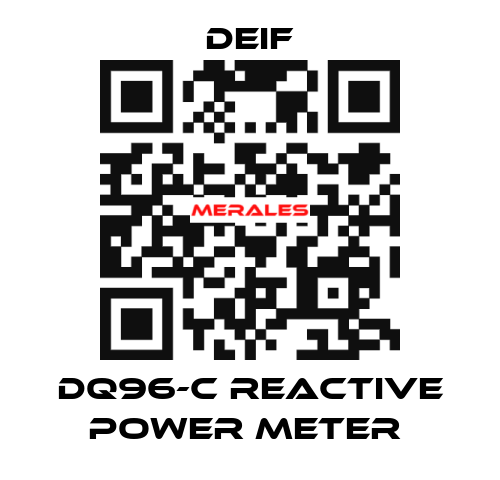 DQ96-C REACTIVE POWER METER  Deif