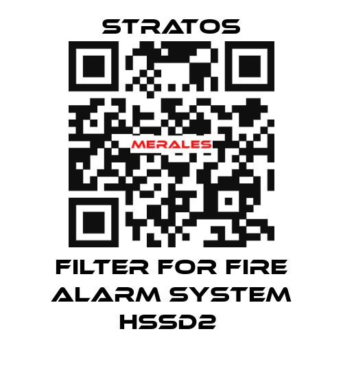 FILTER FOR FIRE ALARM SYSTEM HSSD2  Stratos