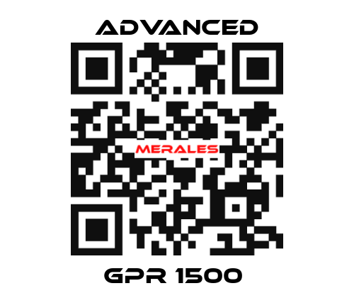 GPR 1500  Advanced