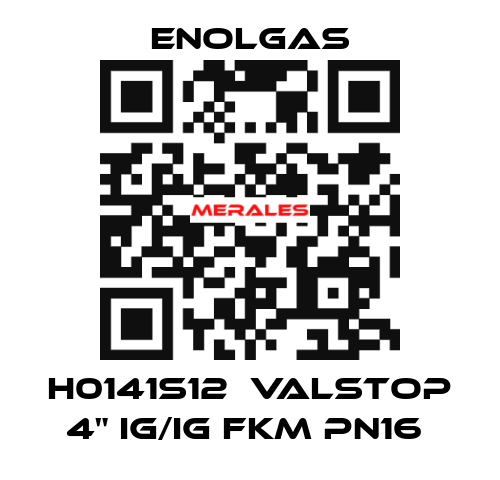 H0141S12  VALSTOP 4" IG/IG FKM PN16  Enolgas