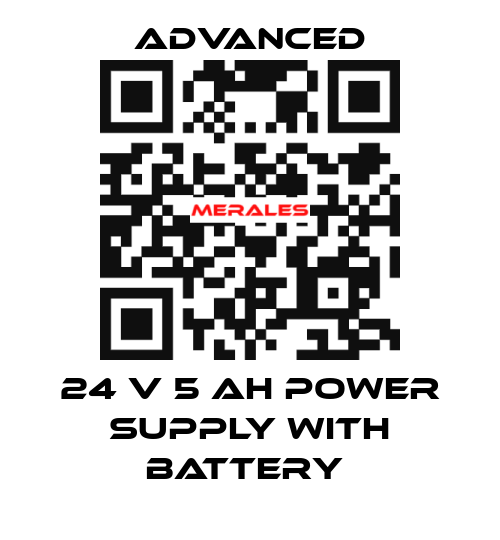 24 V 5 Ah Power Supply with Battery  Advanced