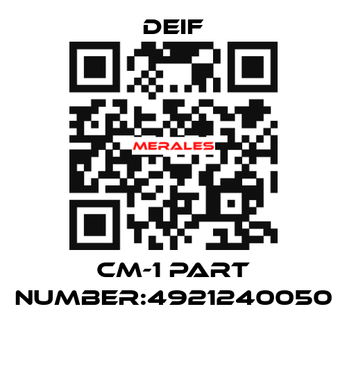 CM-1 part number:4921240050  Deif