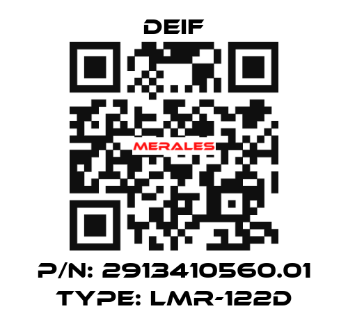 P/N: 2913410560.01 Type: LMR-122D Deif