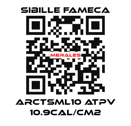 ARCTSML10 ATPV 10.9CAL/CM2 Sibille Fameca