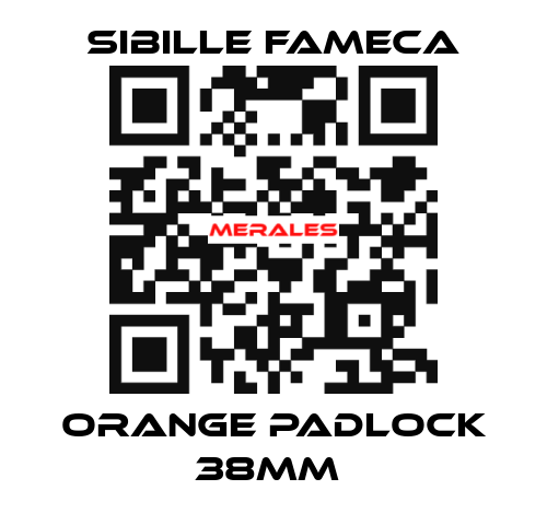 ORANGE PADLOCK 38MM  Sibille Fameca