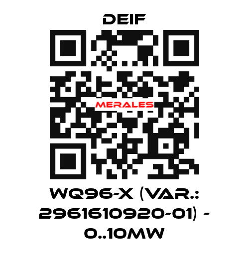 WQ96-x (Var.: 2961610920-01) - 0..10MW Deif