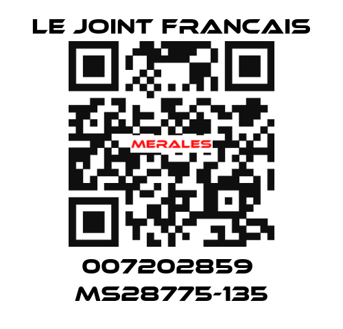 007202859  MS28775-135 LE JOINT FRANCAIS