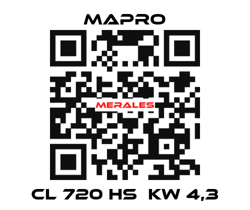 CL 720 HS  kW 4,3 Mapro