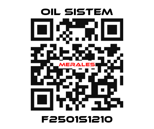 F2501S1210 Oil Sistem