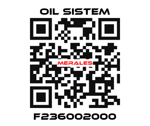 F236002000 Oil Sistem