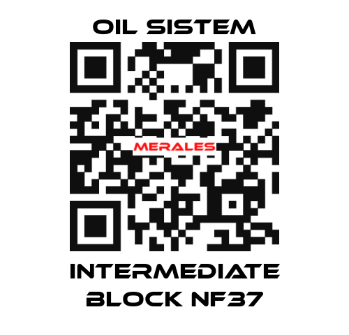 Intermediate block NF37 Oil Sistem