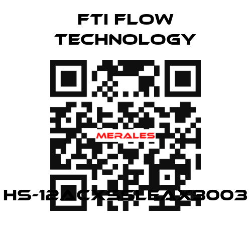 HS-12ACXSSLEAX3003 Fti Flow Technology