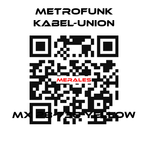 MX 28-736 yellow METROFUNK KABEL-UNION