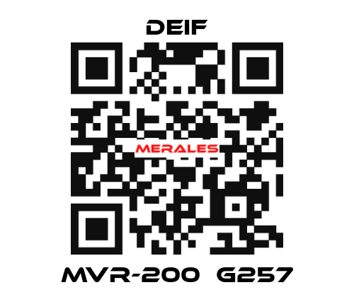 MVR-200  G257 Deif