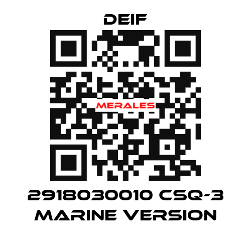 2918030010 CSQ-3 Marine version Deif