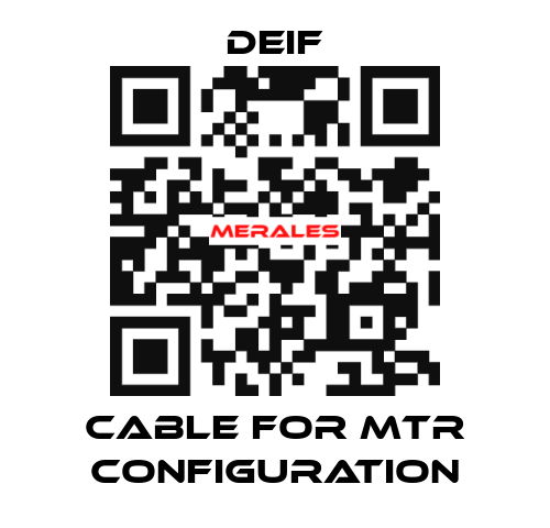 Cable for MTR configuration Deif