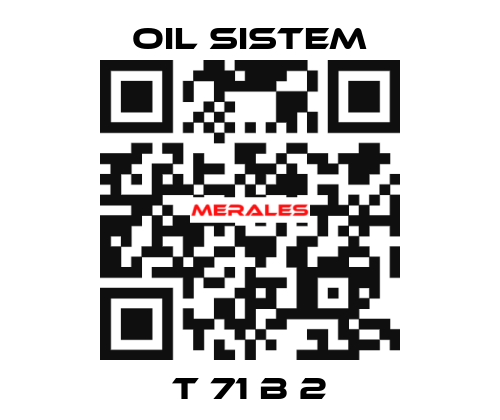 T 71 B 2 Oil Sistem