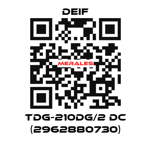 TDG-210DG/2 DC (2962880730) Deif