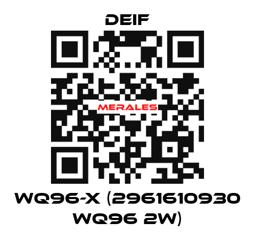 WQ96-x (2961610930 WQ96 2W) Deif