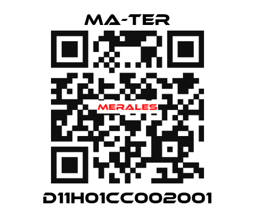 D11H01CC002001 MA-TER