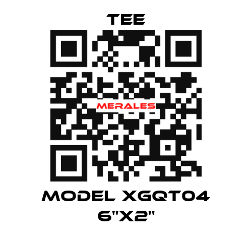 MODEL XGQT04 6"X2" TEE