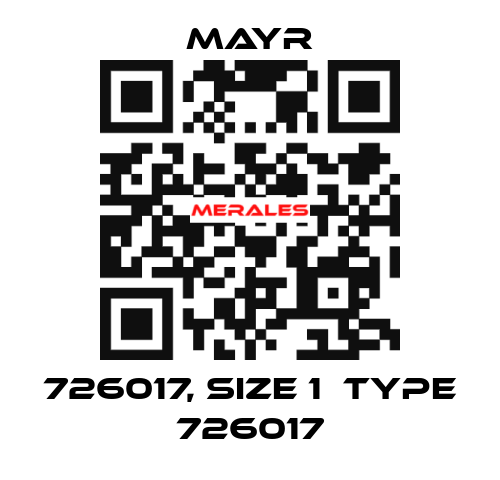 726017, size 1  type 726017 Mayr