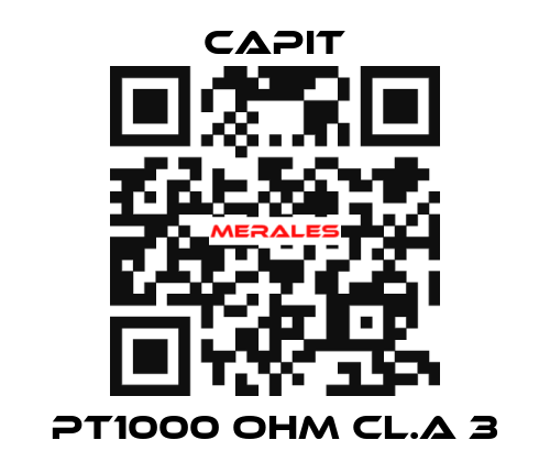 PT1000 OHM CL.A 3 Capit