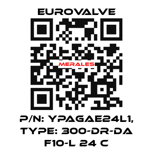 P/N: YPAGAE24L1, Type: 300-DR-DA F10-L 24 C Eurovalve