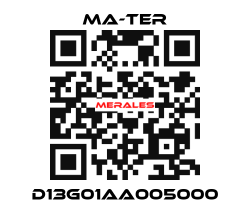 D13G01AA005000 MA-TER