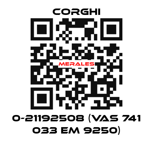 0-21192508 (VAS 741 033 EM 9250) Corghi