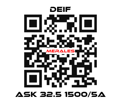 ASK 32.5 1500/5A Deif