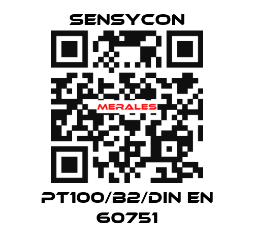 PT100/B2/DIN EN 60751 SENSYCON