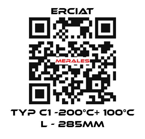 TYP C1 -200°C+ 100°C L - 285MM ERCIAT