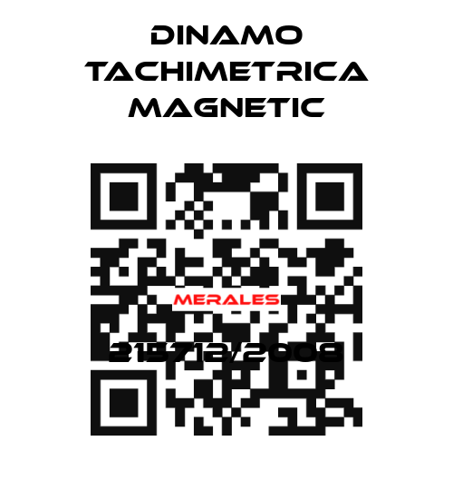 215712/2008 Dinamo Tachimetrica Magnetic