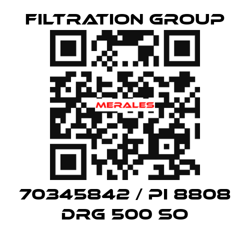 70345842 / PI 8808 DRG 500 SO Filtration Group