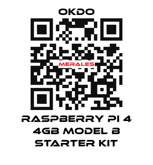 Raspberry Pi 4 4GB Model B Starter Kit Okdo