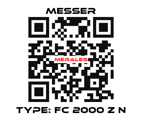 Type: FC 2000 Z N Messer