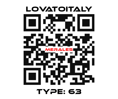 Type: 63 LovatoItaly