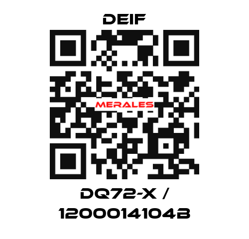 DQ72-x / 1200014104B Deif