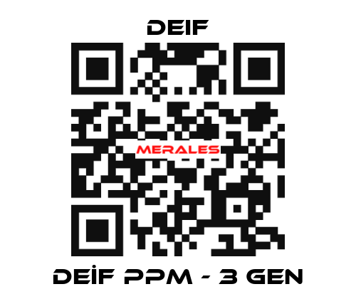 DEİF PPM - 3 GEN Deif