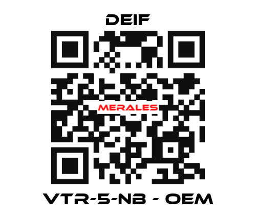 VTR-5-NB - OEM Deif