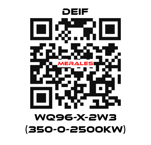 WQ96-X-2W3 (350-0-2500KW) Deif