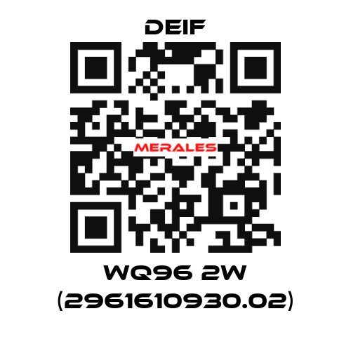 WQ96 2W (2961610930.02) Deif